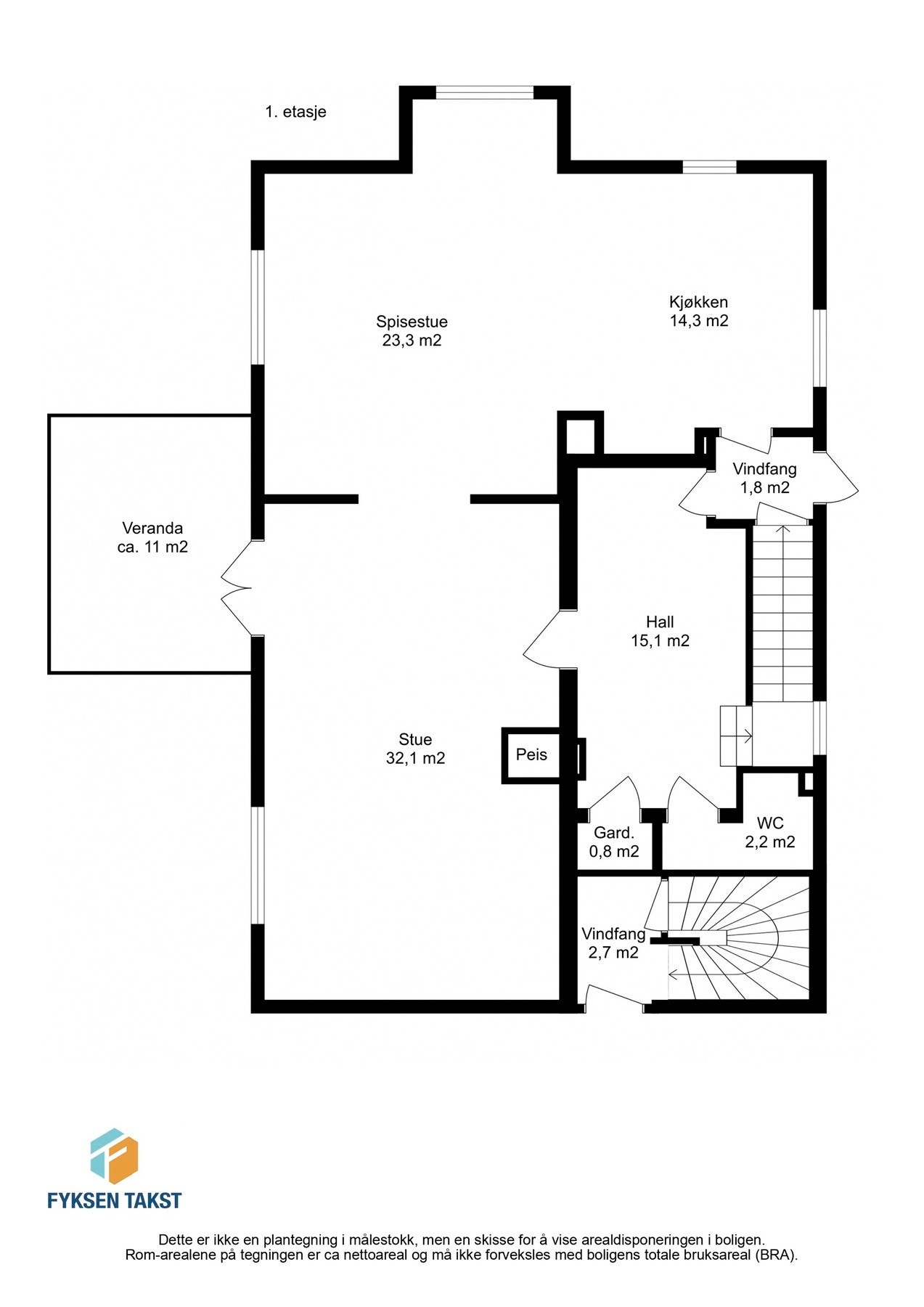 Planskisse. Galleribilde