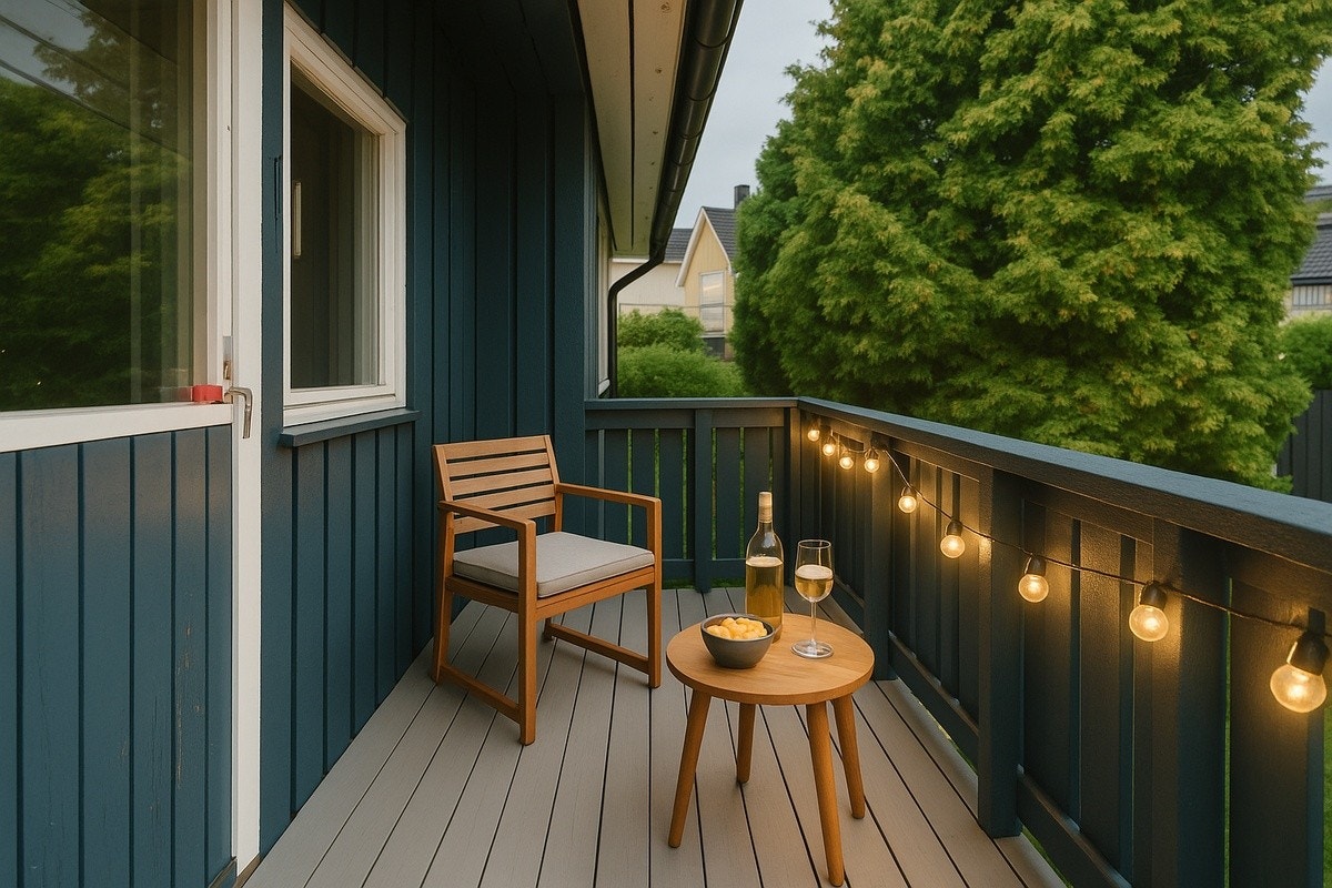 Rom B: Digg med privat balkong! (AI-generert bilde) Galleribilde