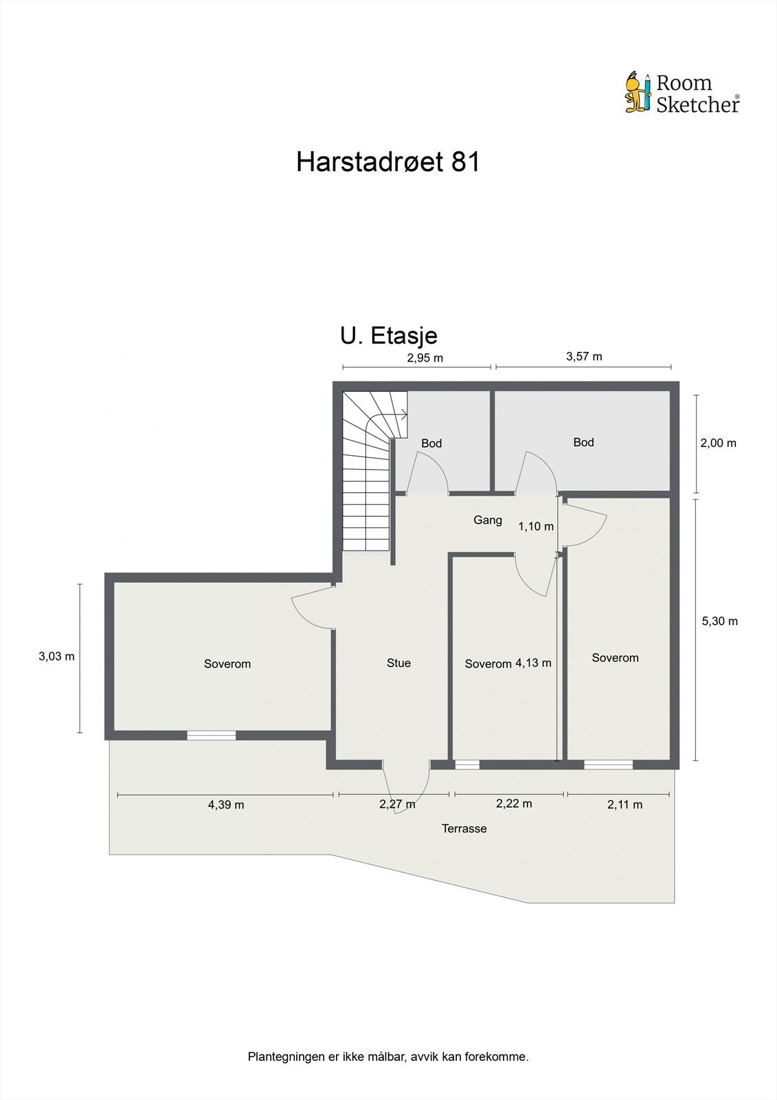 Floorplan letterhead - Harstadrøet 81 - Underetasje! Galleribilde
