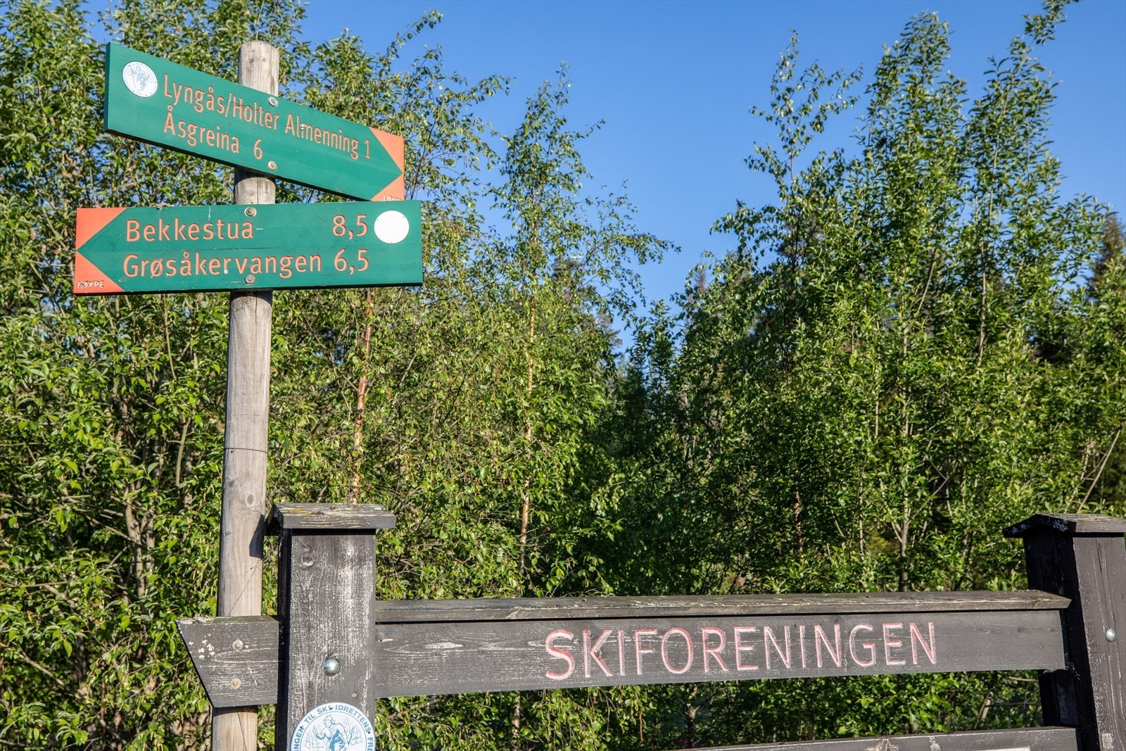 Eltonåsen markaskilt viser deg veien til fritiden! Galleribilde