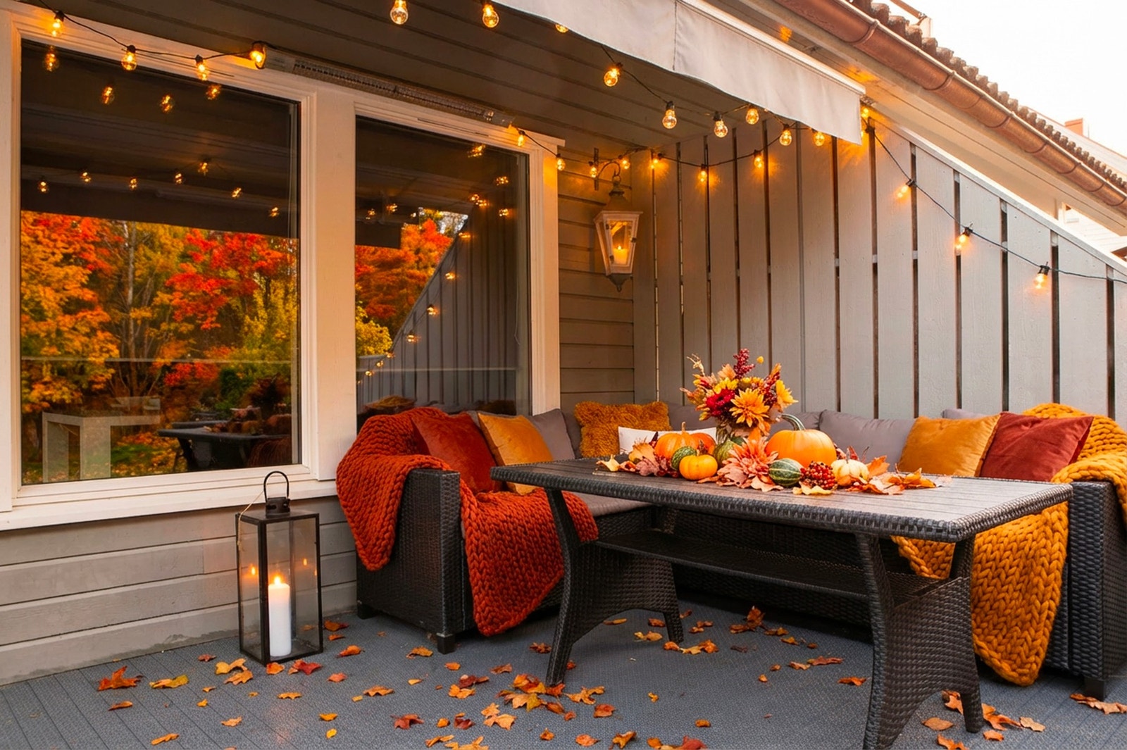 Markterrasse med utgang fra stue Galleribilde