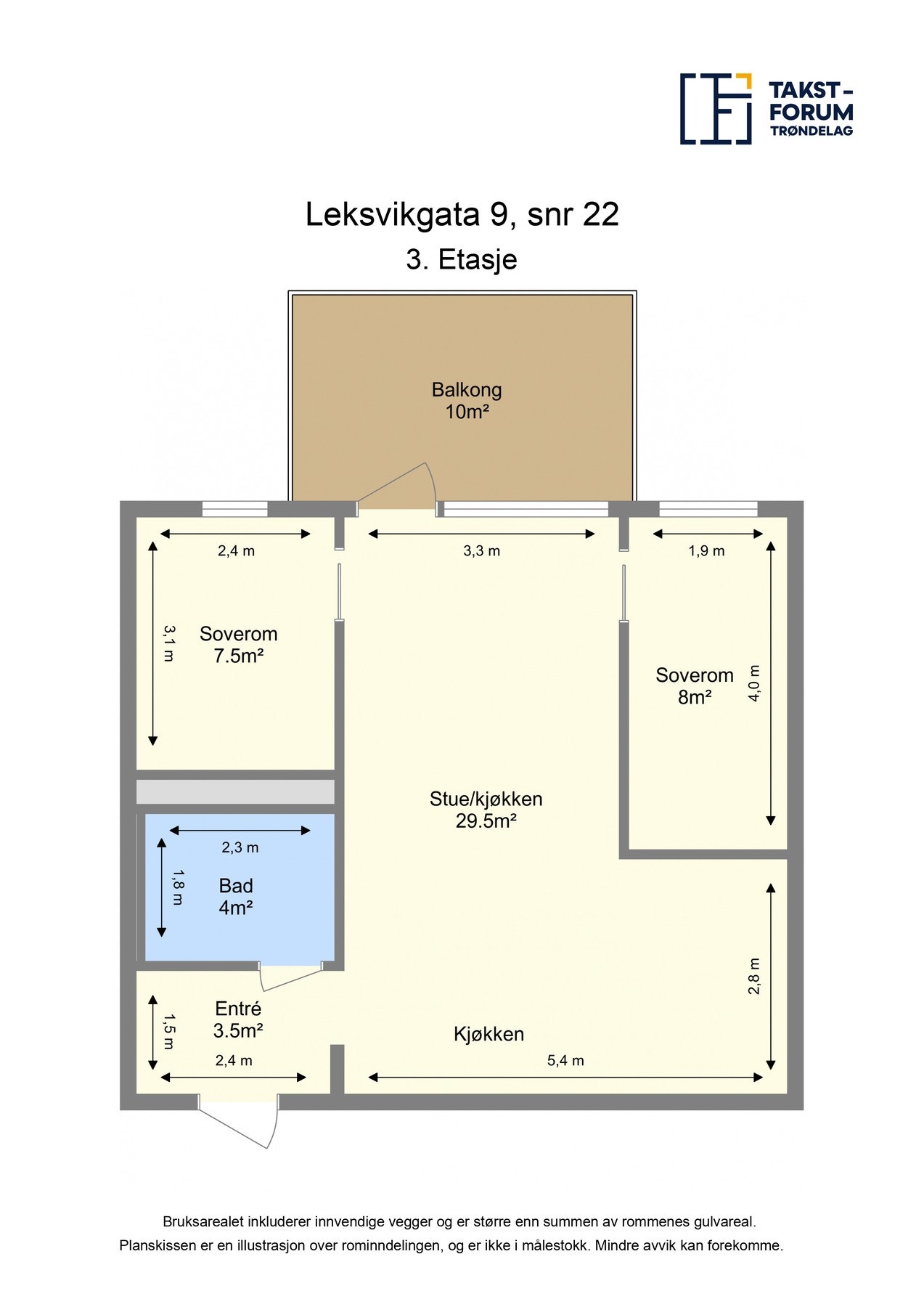 Planskisse 3.etasje. Galleribilde