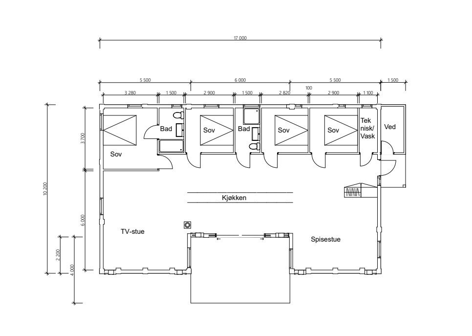 Plantegning Galleribilde
