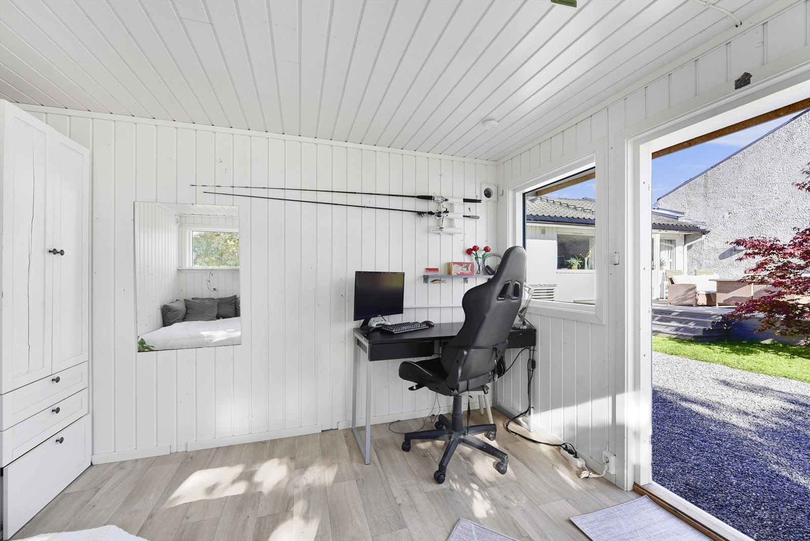 Til informasjon er annekset er ikke byggemeldt for varig opphold. Galleribilde