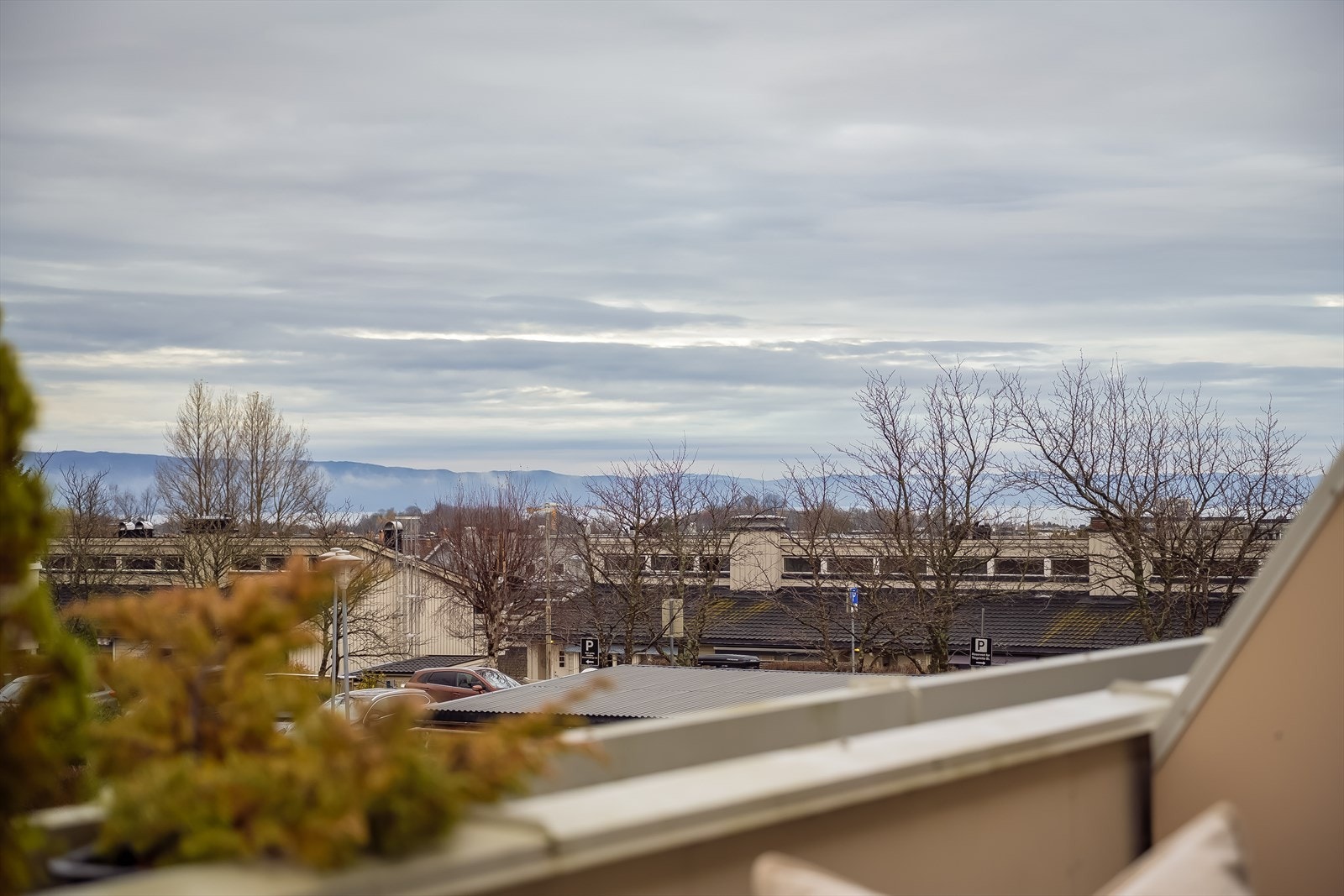 Fra denne terrassen får man en flott utsikt, og kan følge solnedgangen mot Trondheimsfjorden. Galleribilde