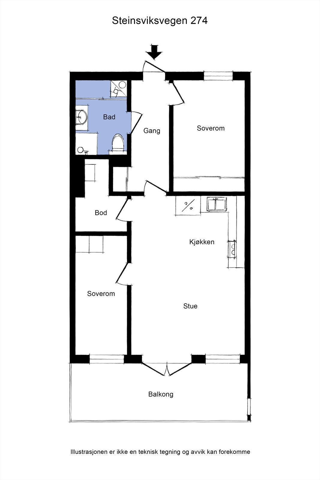 Planskisse Galleribilde