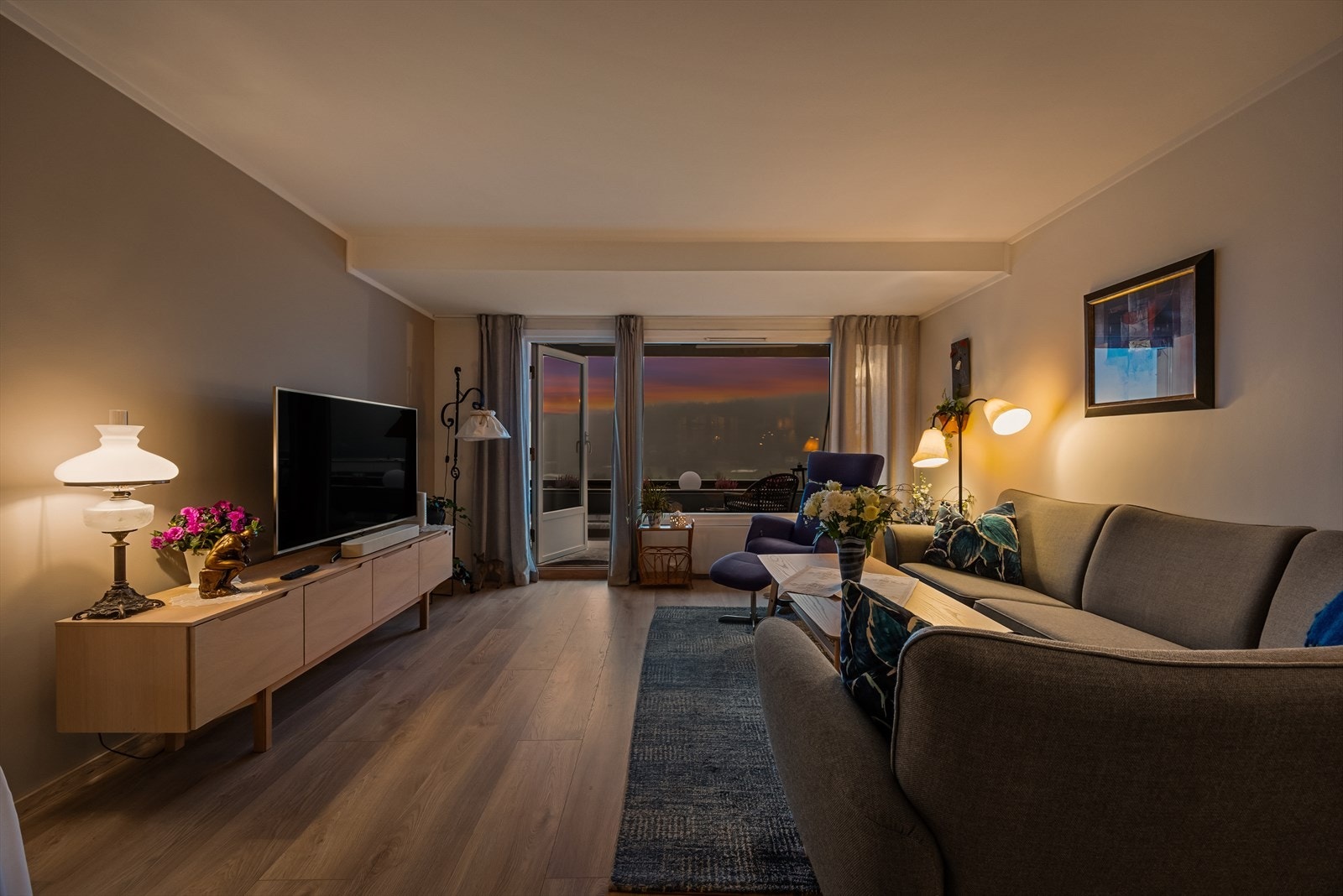 Leiligheten byr på arealsmart og praktisk planløsning Galleribilde