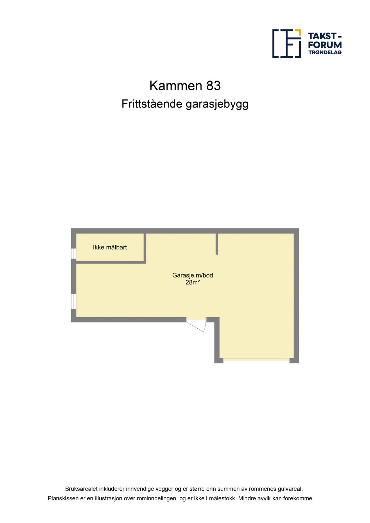 Plantegning garasje. Galleribilde