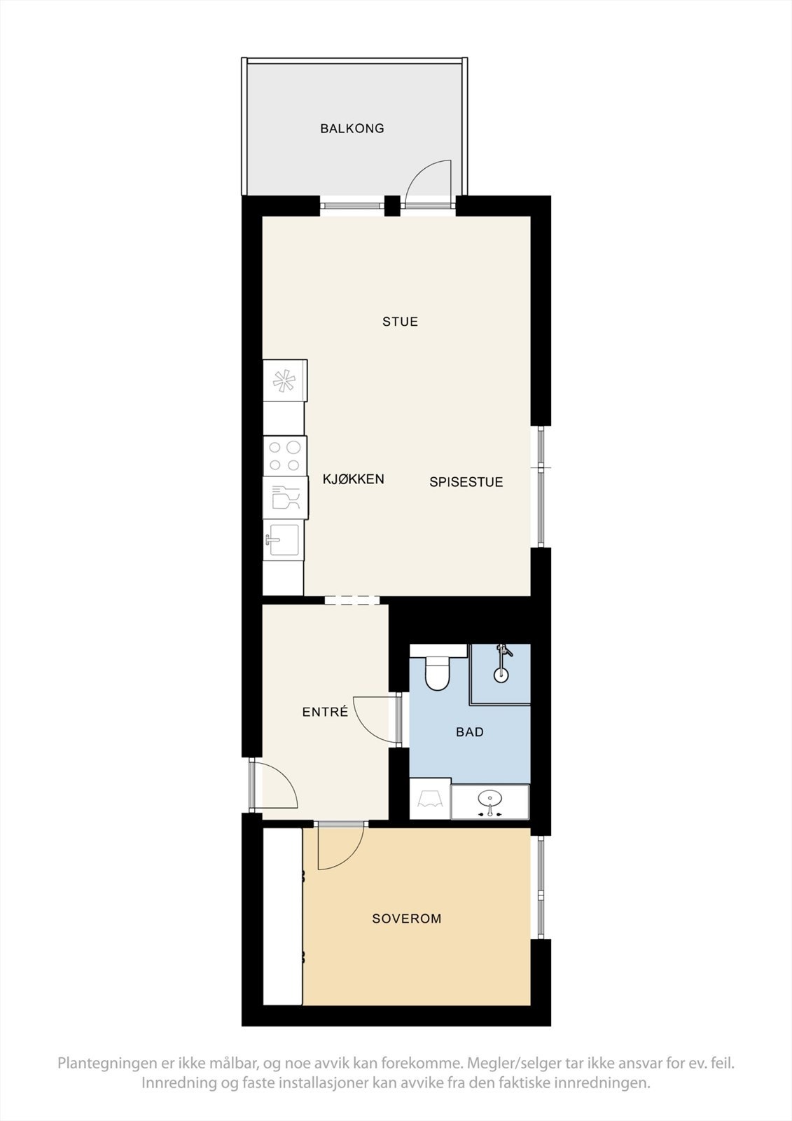 La oss se nærmere på planløsningen før du går videre. Galleribilde