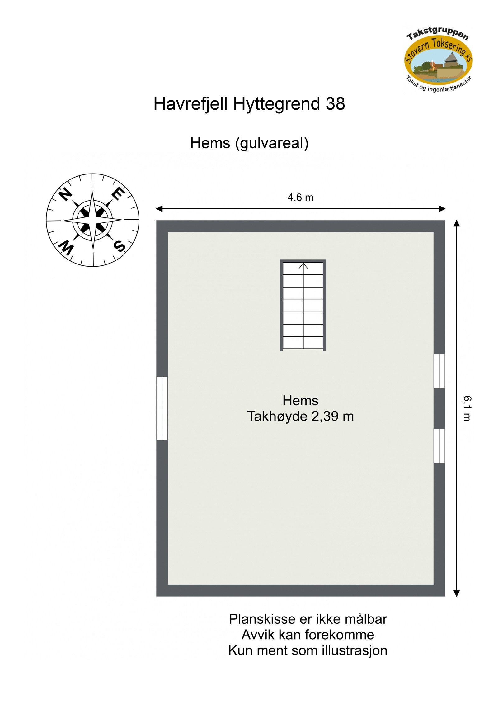 Plantegning hems. Galleribilde