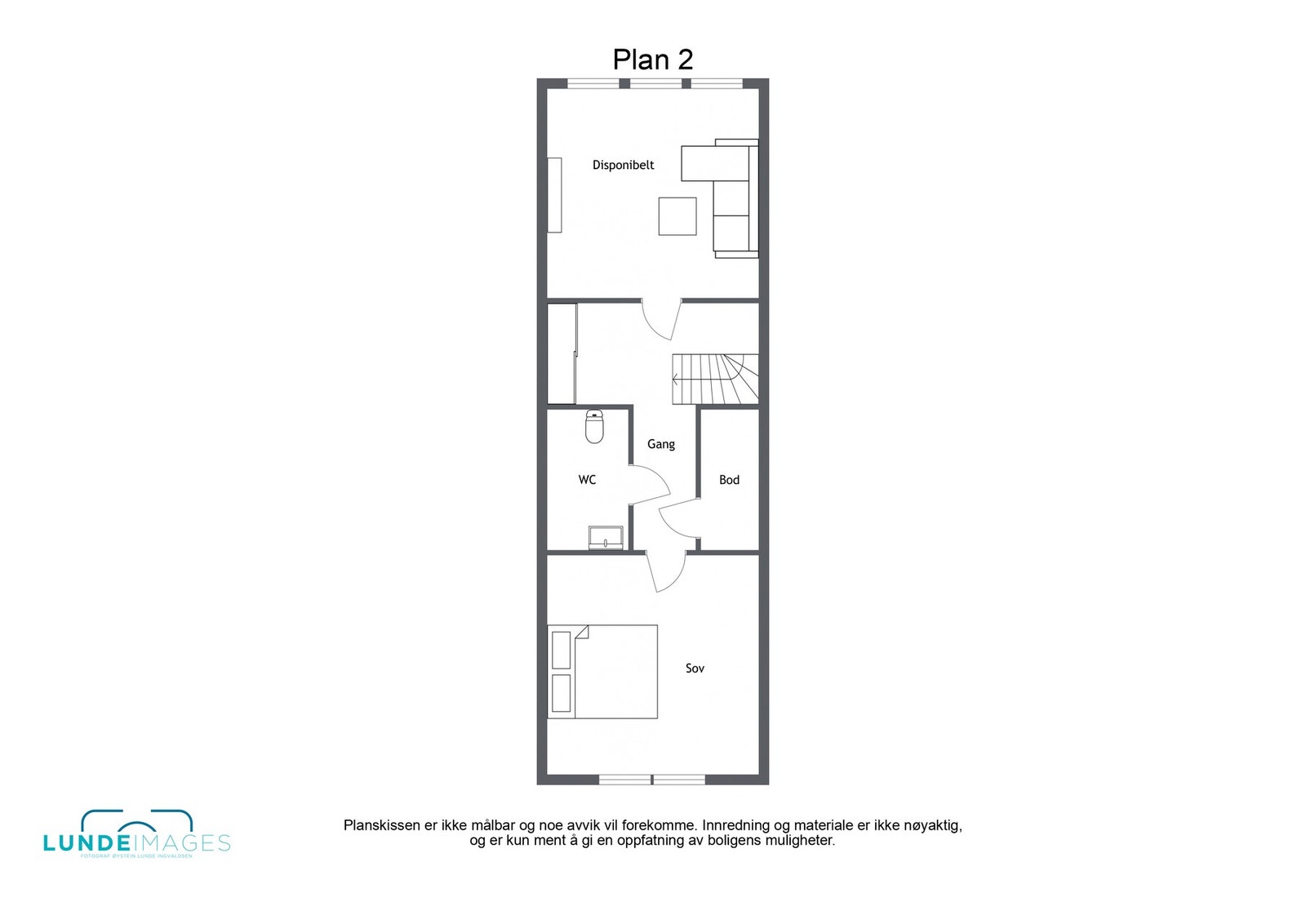 Planskisse loftsetasje - ikke målbar Galleribilde