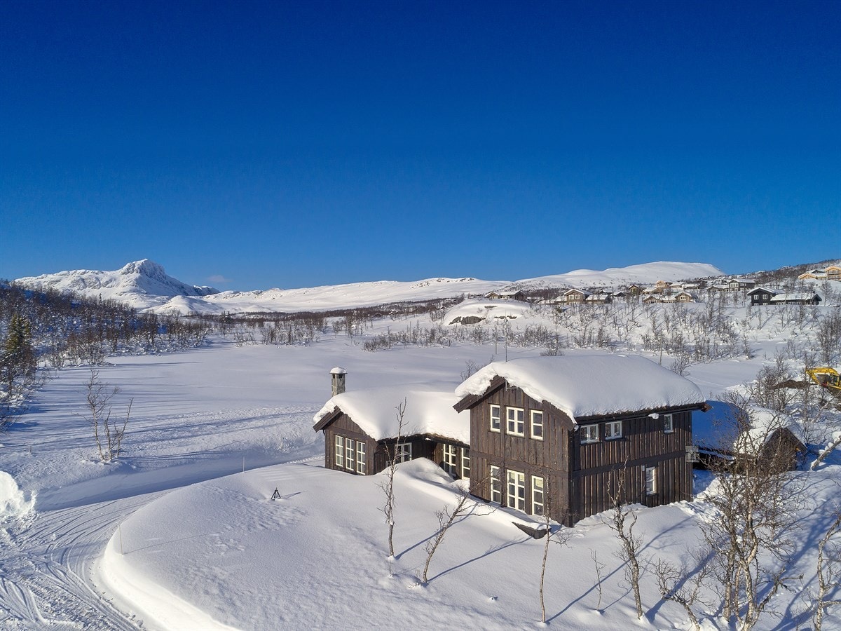 Illustrasjonsfoto fra hyttemodell Viking 164U oppført av Hytteplan AS Galleribilde