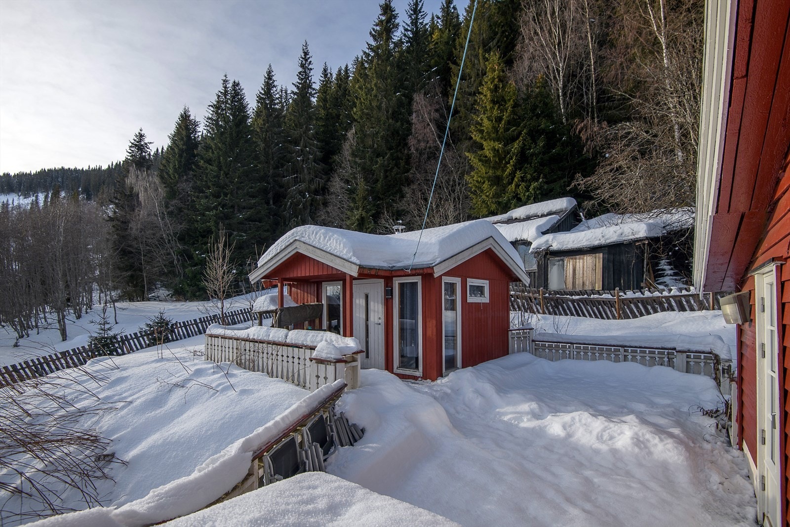 Anneks med badstue - et godt alternativ etter en lengre skitur Galleribilde