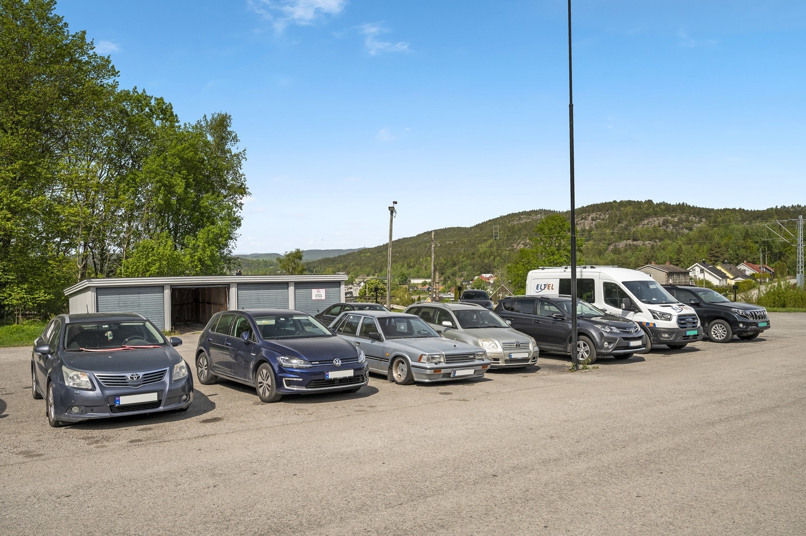 Parkeringsplass tilknyttet borettslaget. Galleribilde