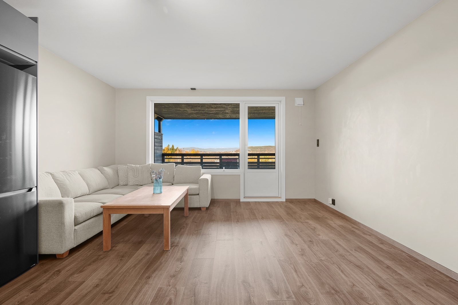 I stue er det smartstyring av lys. Galleribilde