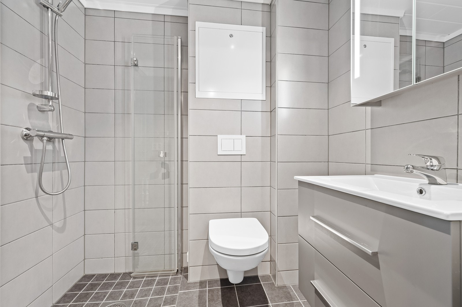 Bad er pusset opp i regi av borettslaget i 2024. Galleribilde