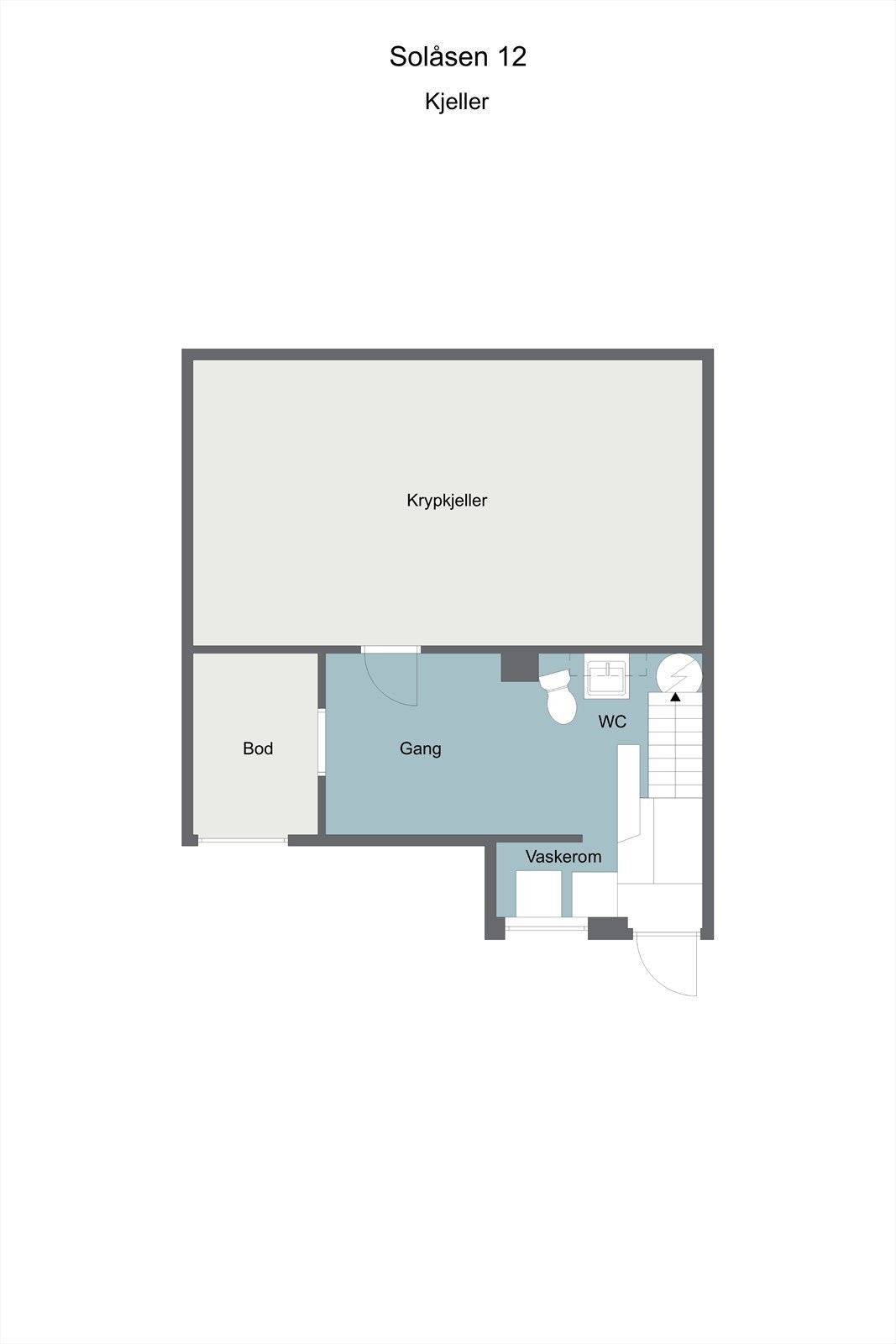 Plantegning kjeller Galleribilde