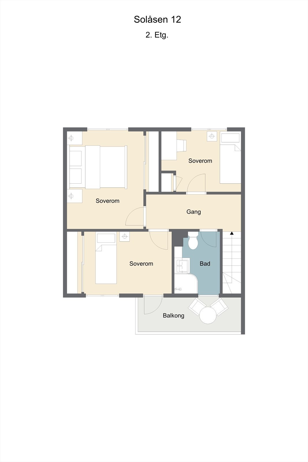 Plantegning 2. etasje Galleribilde