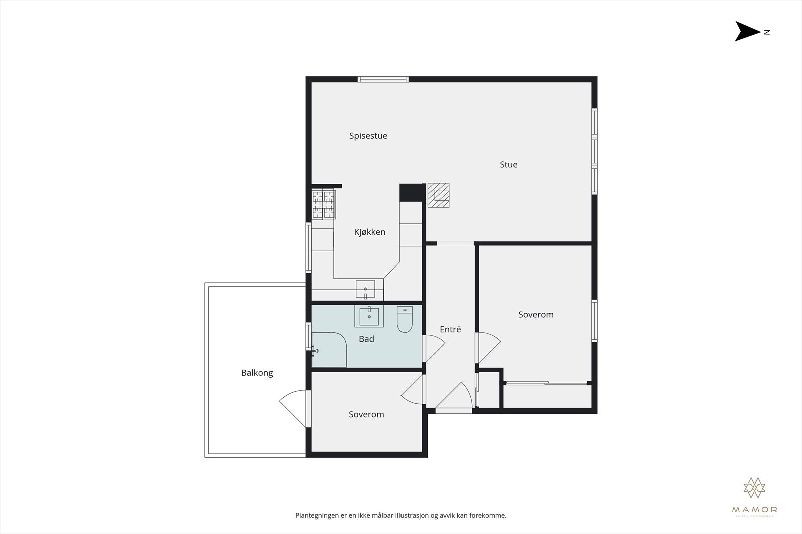 Plantegning Galleribilde