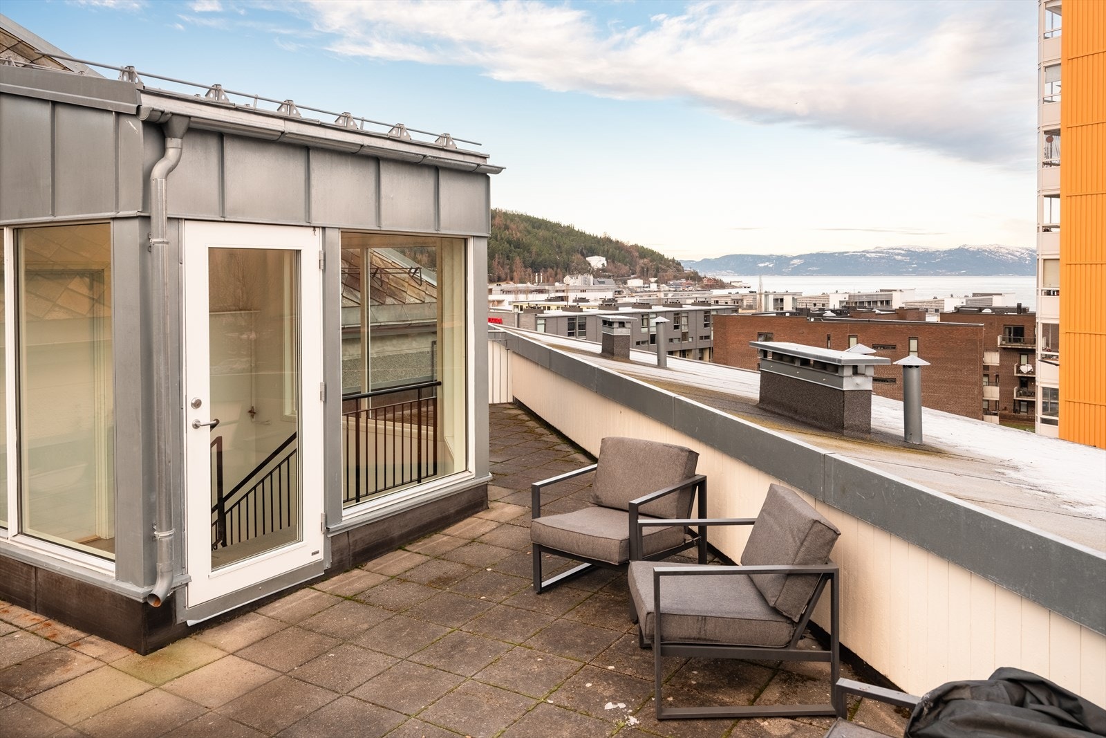 Felles takterrasse. Galleribilde