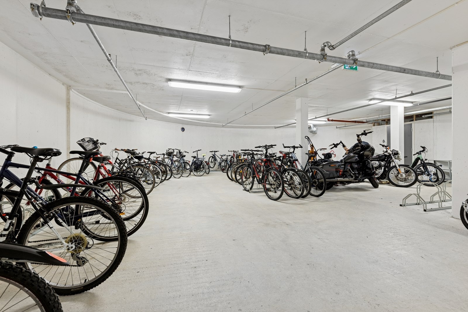 Det finnes også eget sykkelrom. Galleribilde