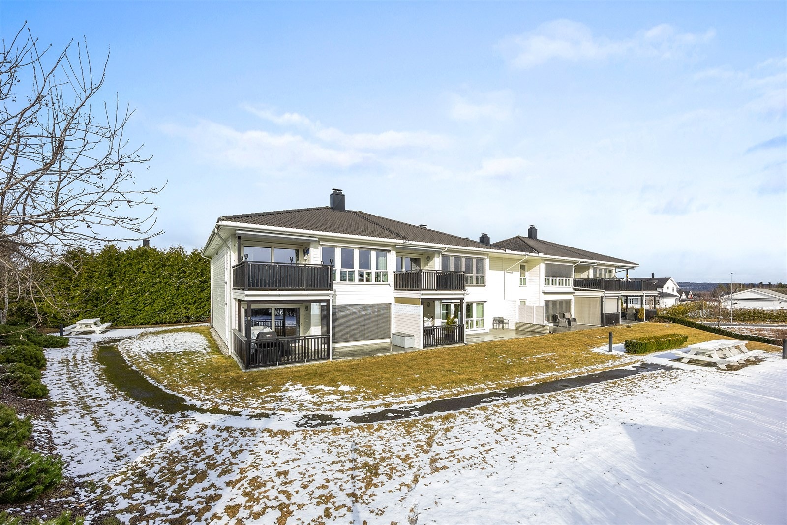 Sameiet Sandvegen Boligtun ble oppført i 2013. Galleribilde