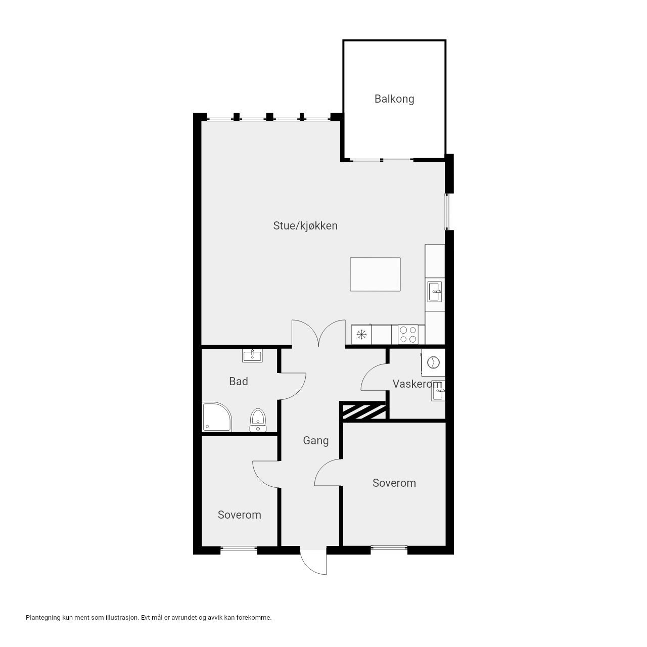 Plantegning 2. etasje Galleribilde