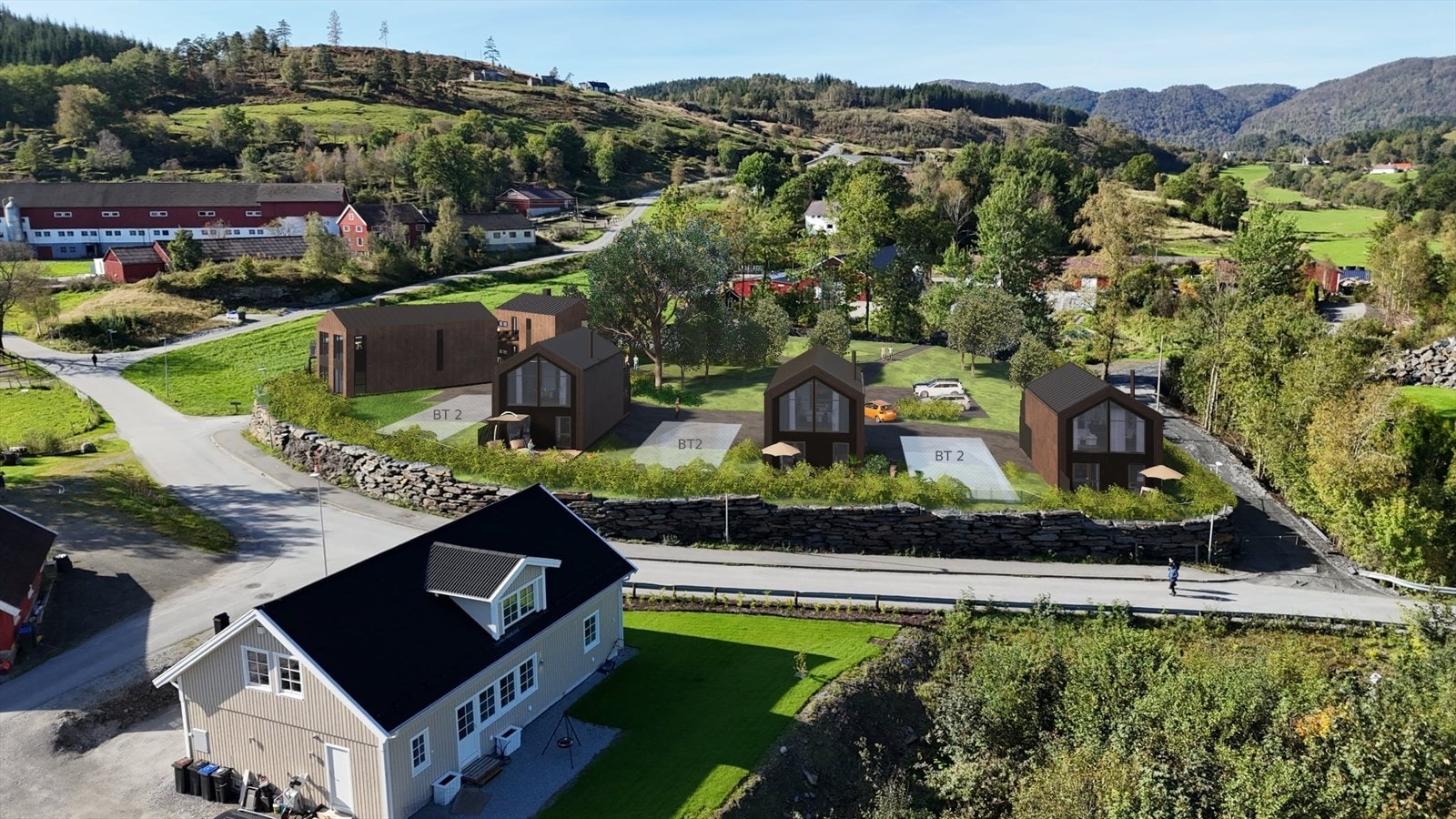 Det er tidligere gitt rammetillatelse for oppføring av 11 boenheter, og tomten byr dermed på spennende muligheter. Galleribilde