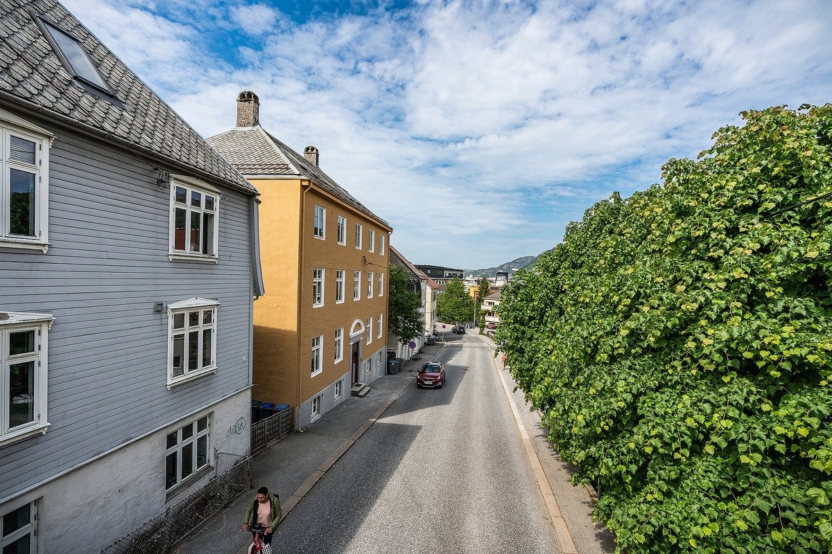 ø. Fasade bygård Galleribilde