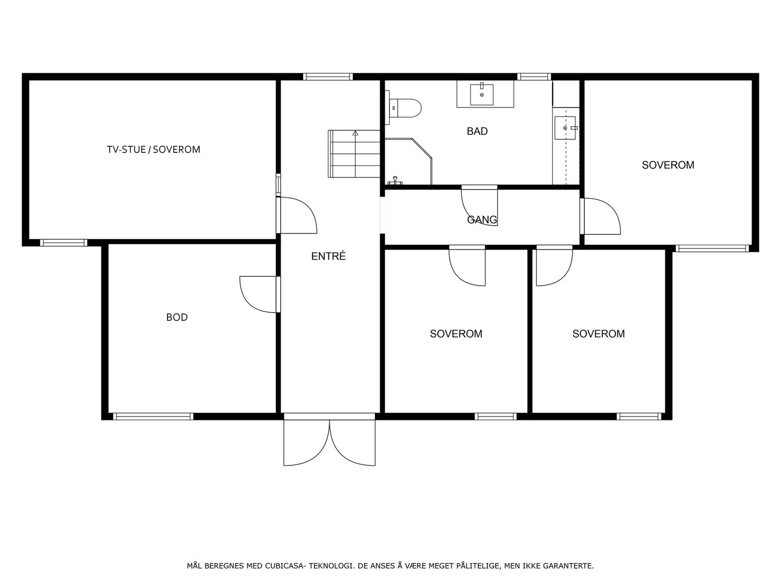 Plantegning 1.etg Galleribilde