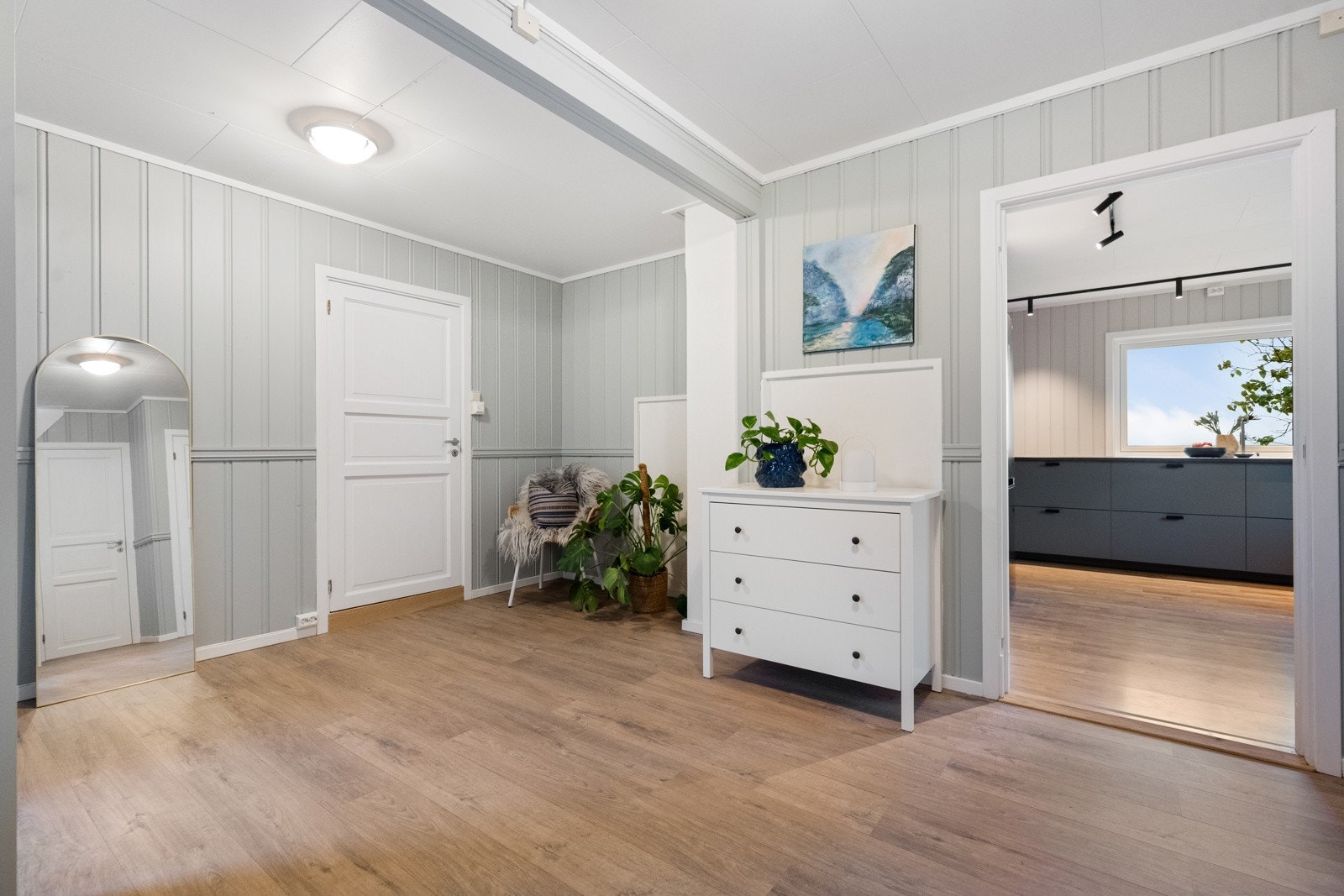 Stor hall med gulvvarme Galleribilde