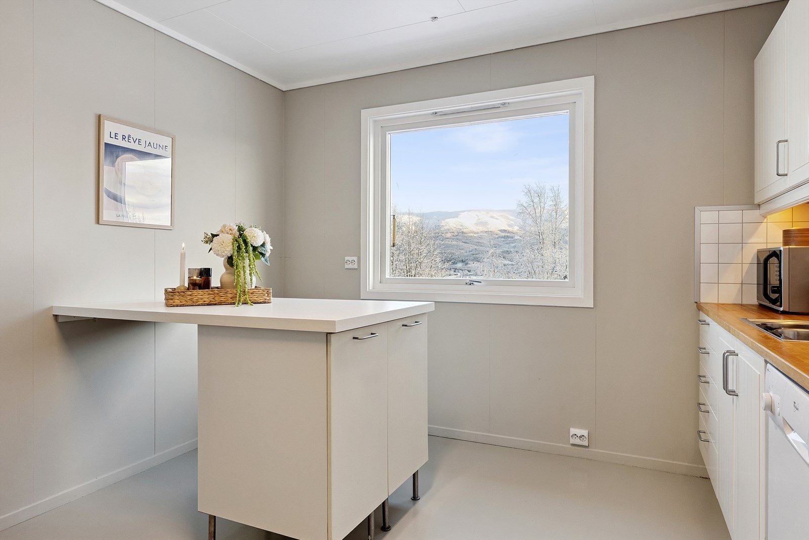 Det opplyses om at kjøkkenøy ikke følger handelen. Galleribilde