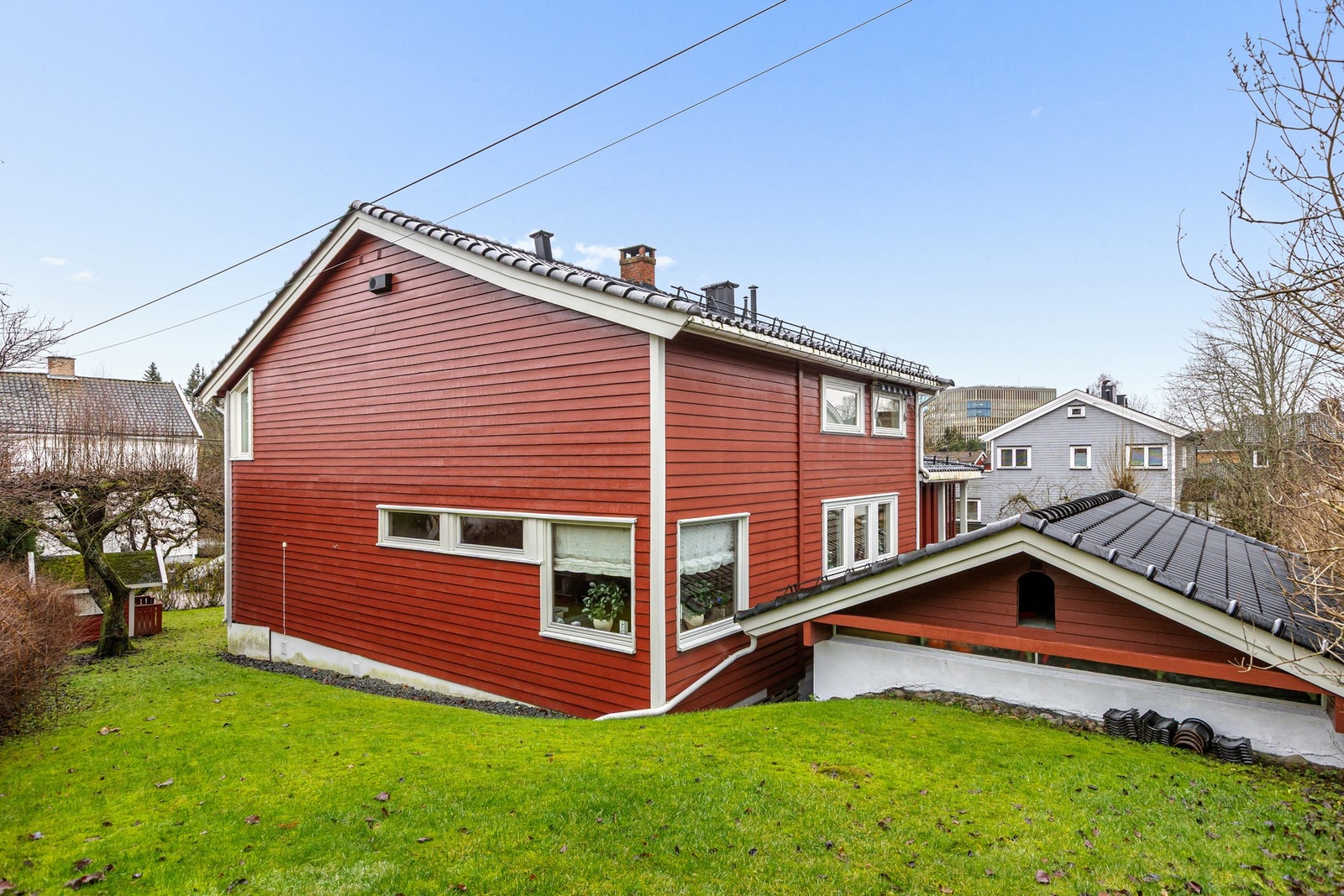 Mulighet for hundehus under møne på garasjen Galleribilde