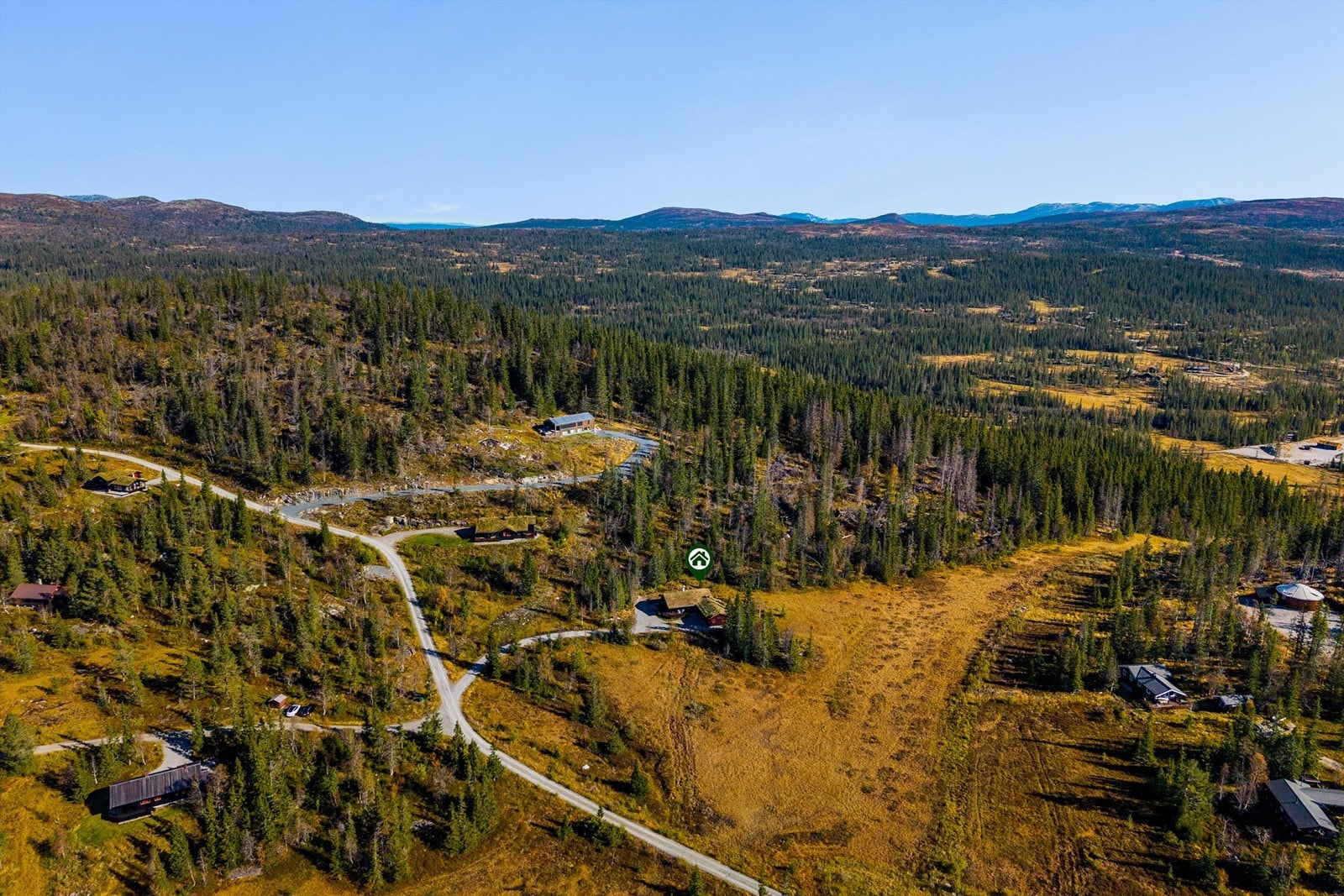 En beliggenhet som gir en følelse av å være tett på naturen. Galleribilde