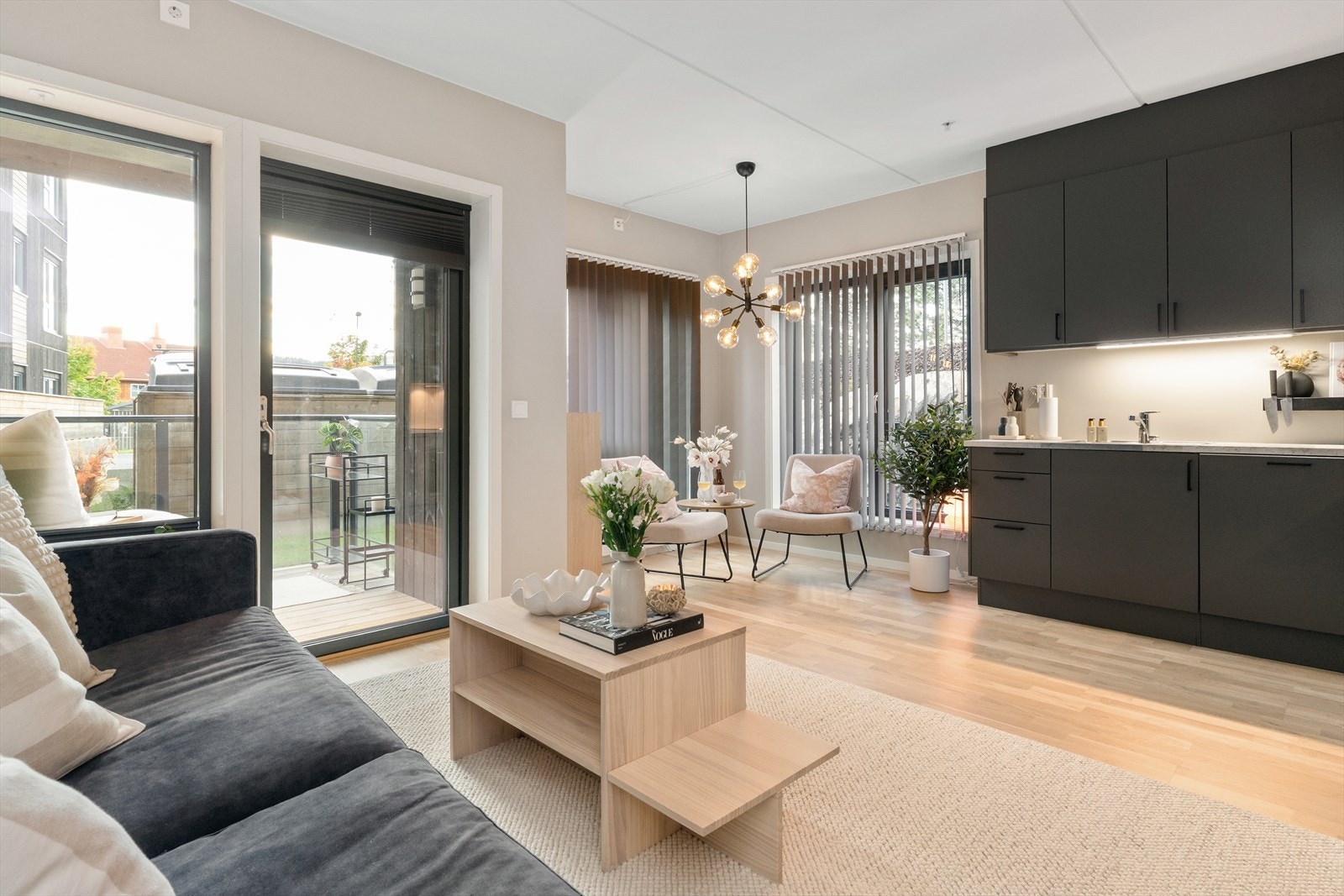 Leiligheten er en delikat og praktisk 2-roms, som ble bygget ny i 2023. Galleribilde