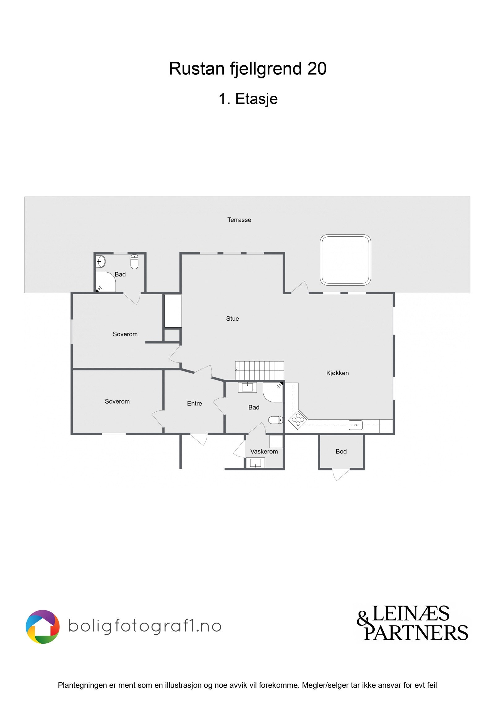 Plantegning 1. etasje. Galleribilde