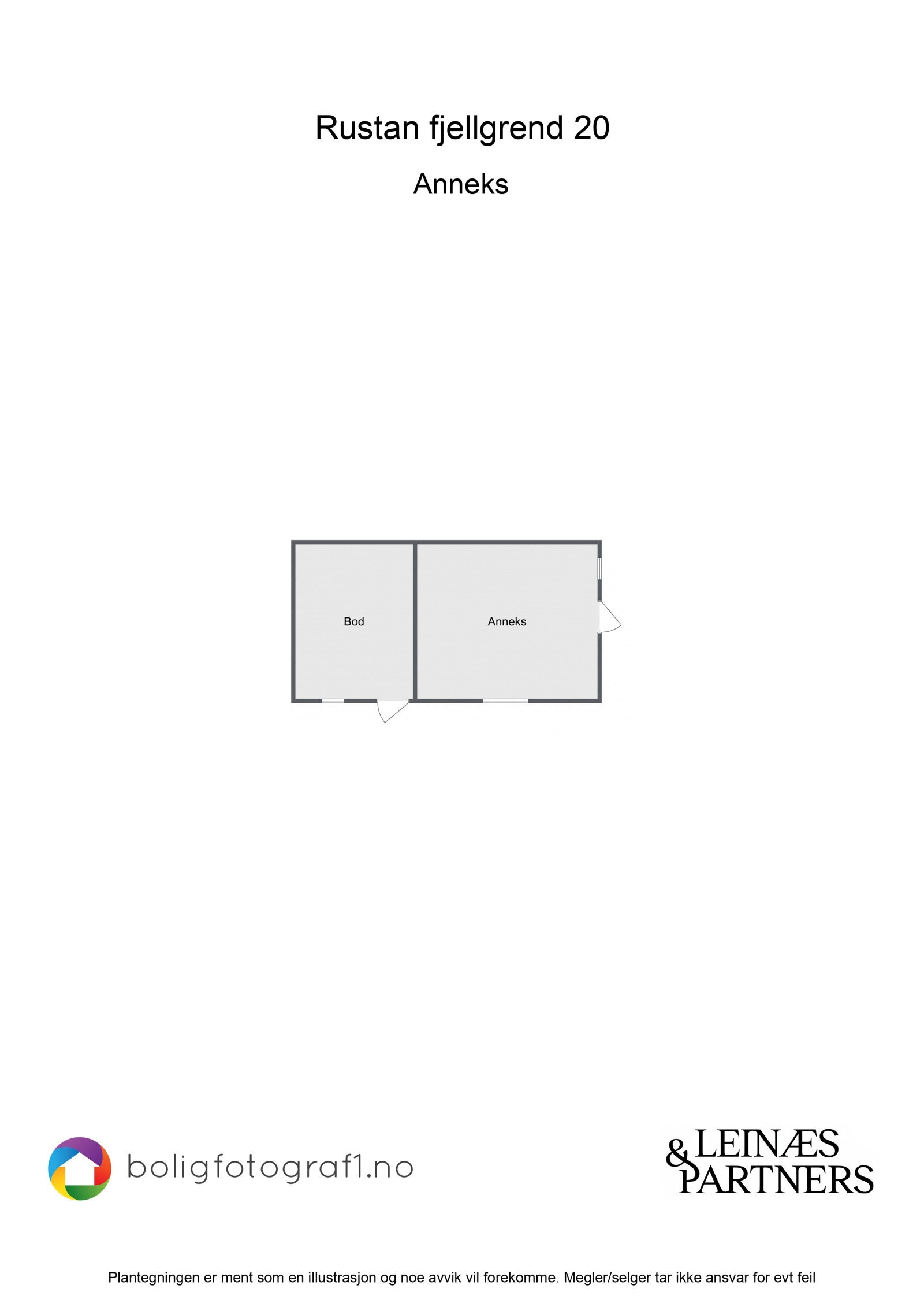 Plantegning anneks. Galleribilde