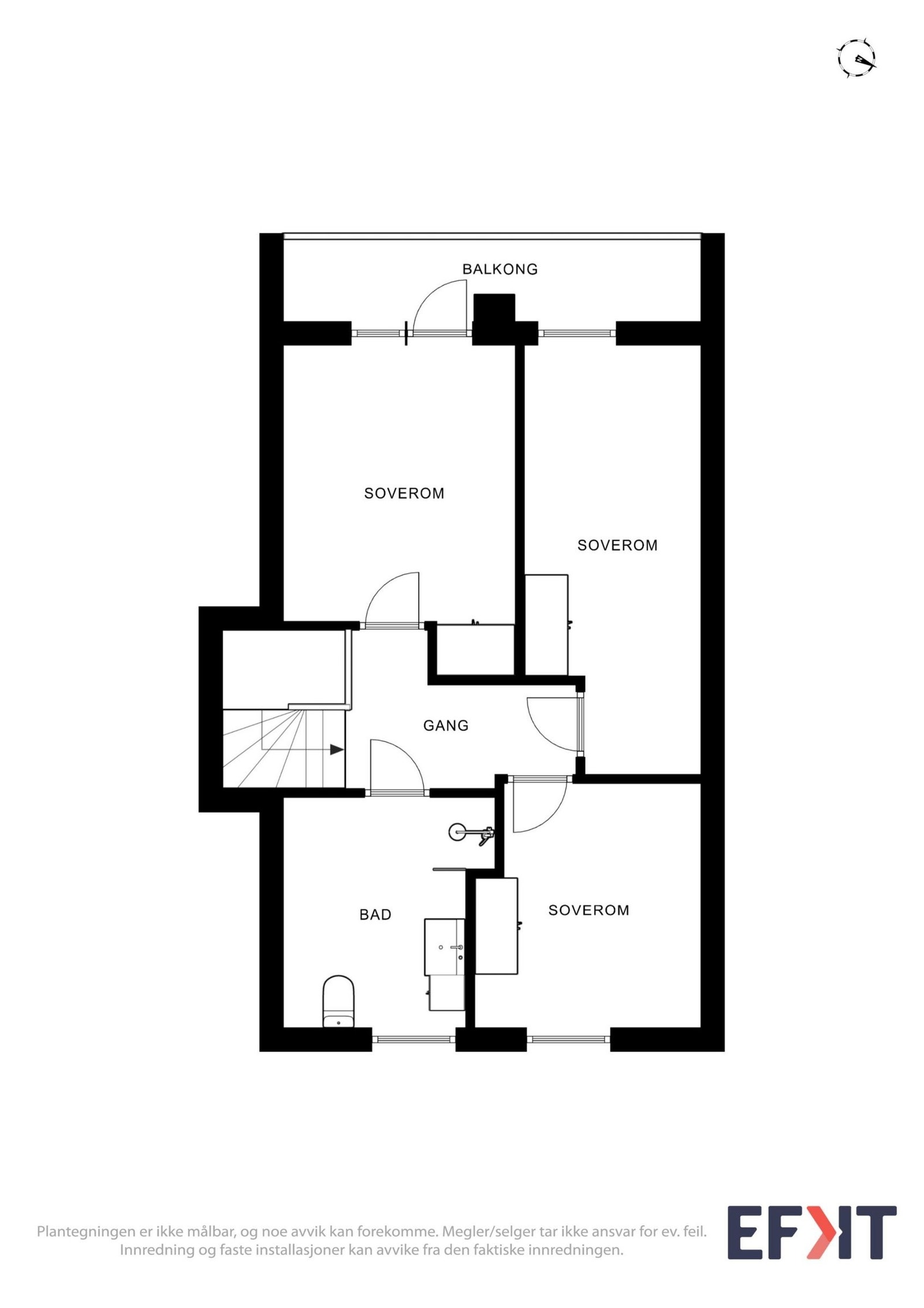 Plantegning 2. etasje Galleribilde