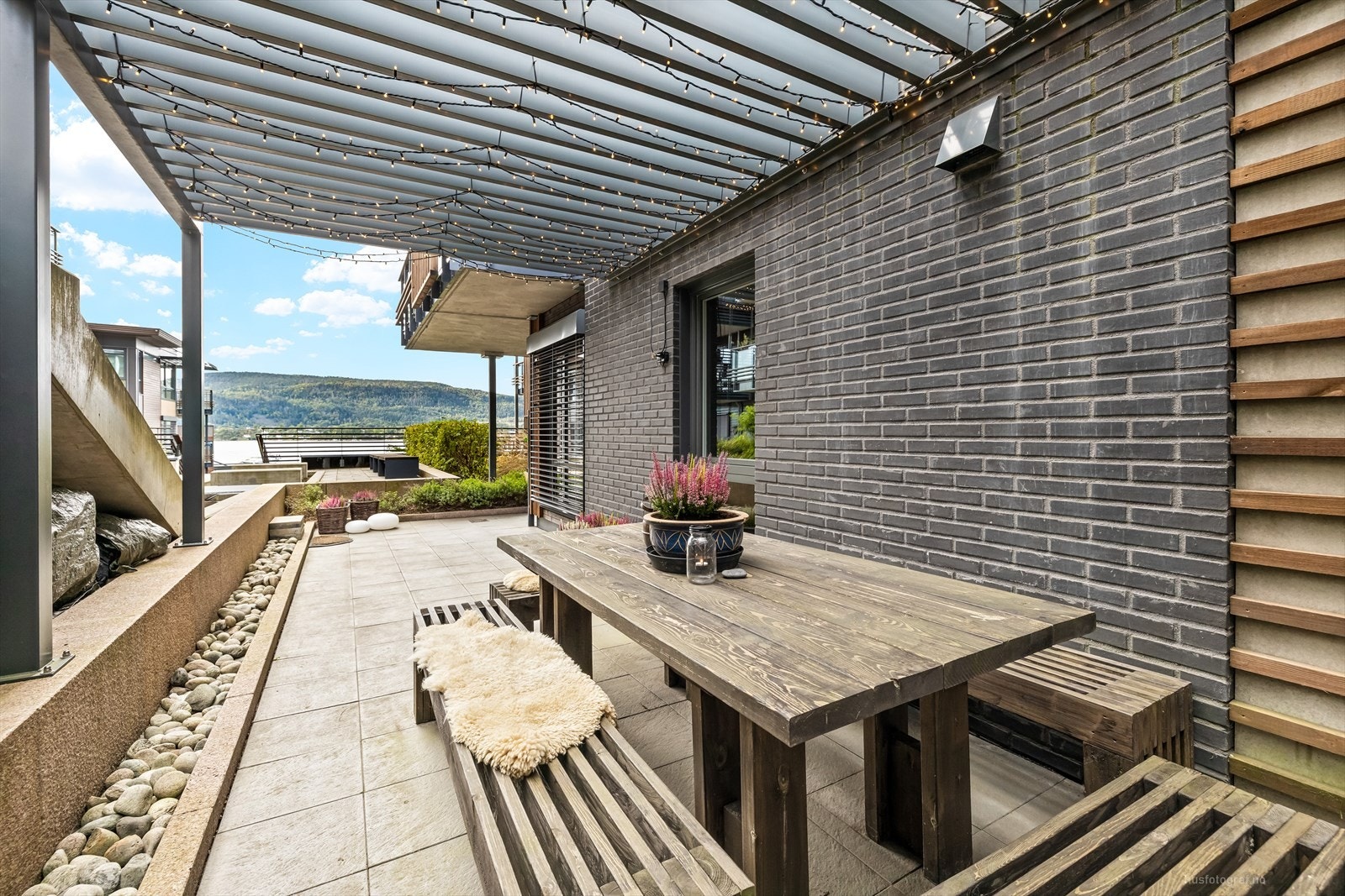 Her kan man nyte lune sommerkvelder. Galleribilde