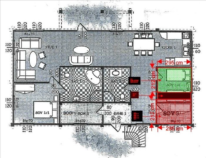 Plantegning Galleribilde