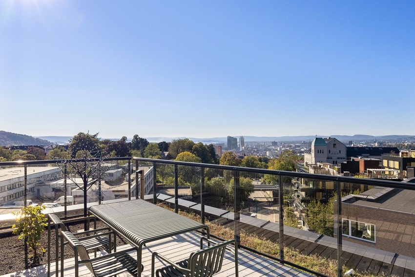 Felles takterrasse. Galleribilde