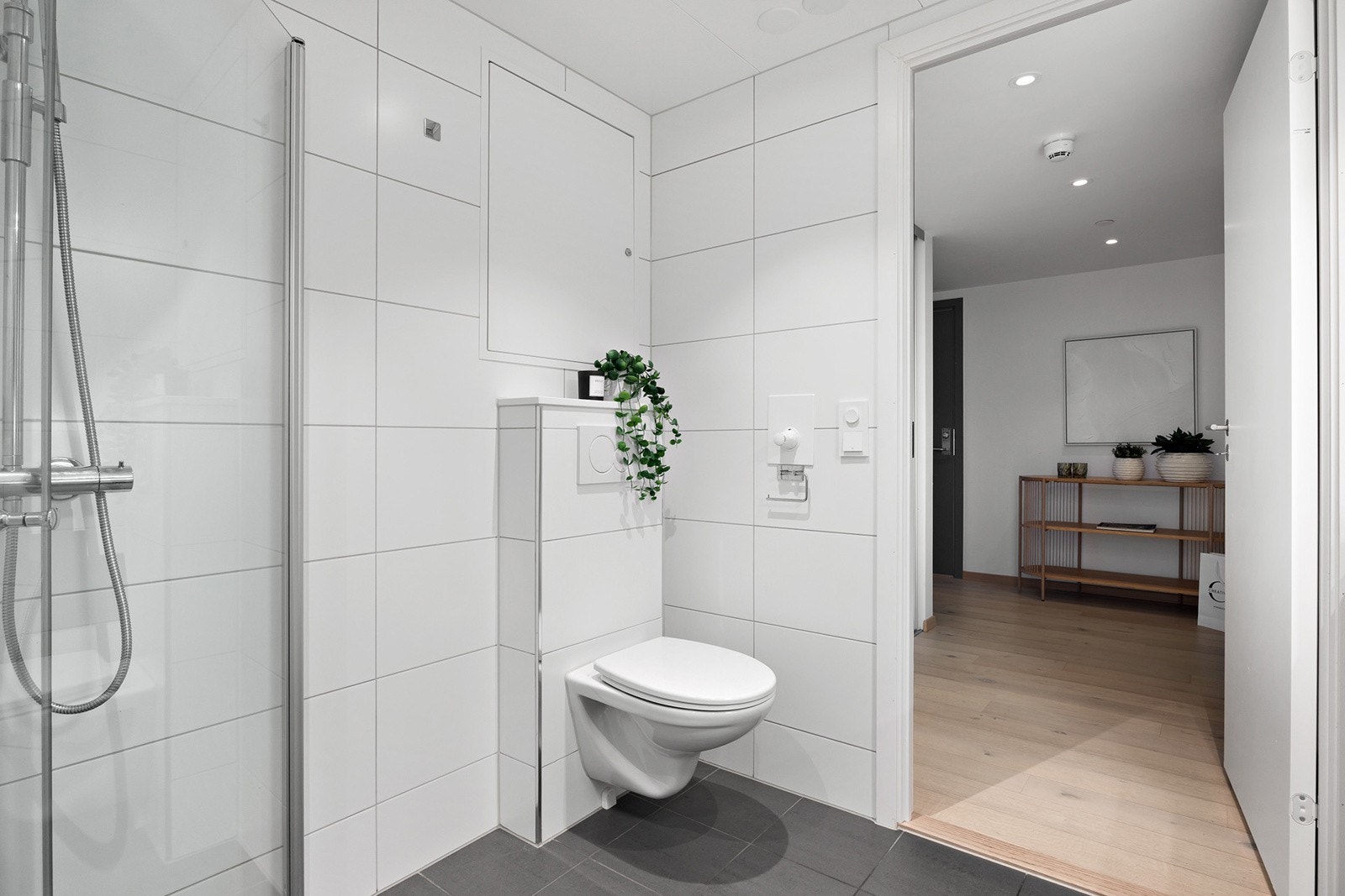 Vannbåren gulvvarme på bad. Galleribilde