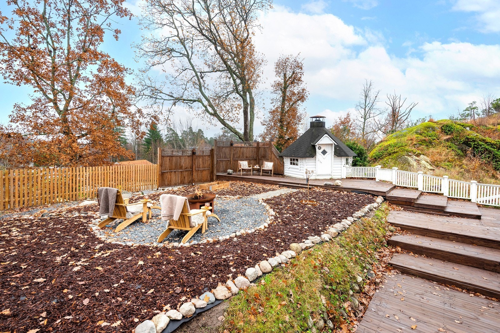 Grillhytte inviterer til hyggelige stunder gjennom året. Galleribilde