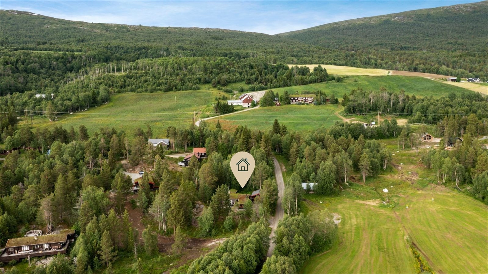 Dronebilde nærområdet Galleribilde