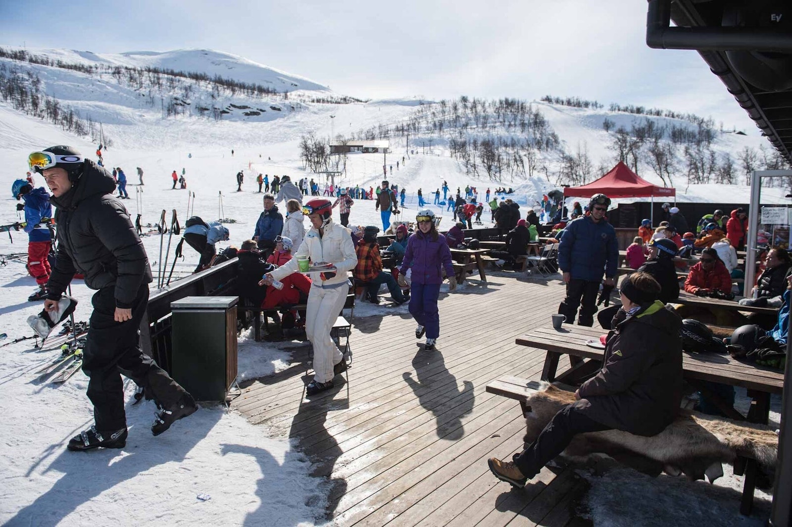 I alpinalegget er det flere spisesteder Galleribilde