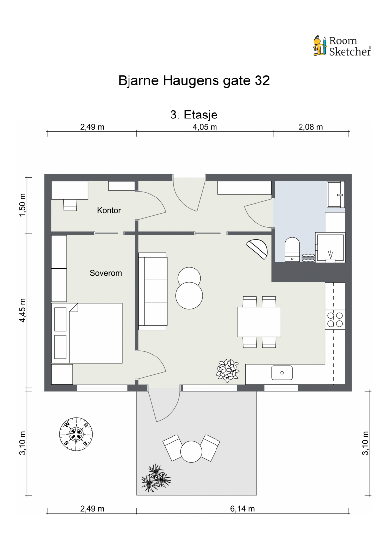 Plantegning. Galleribilde