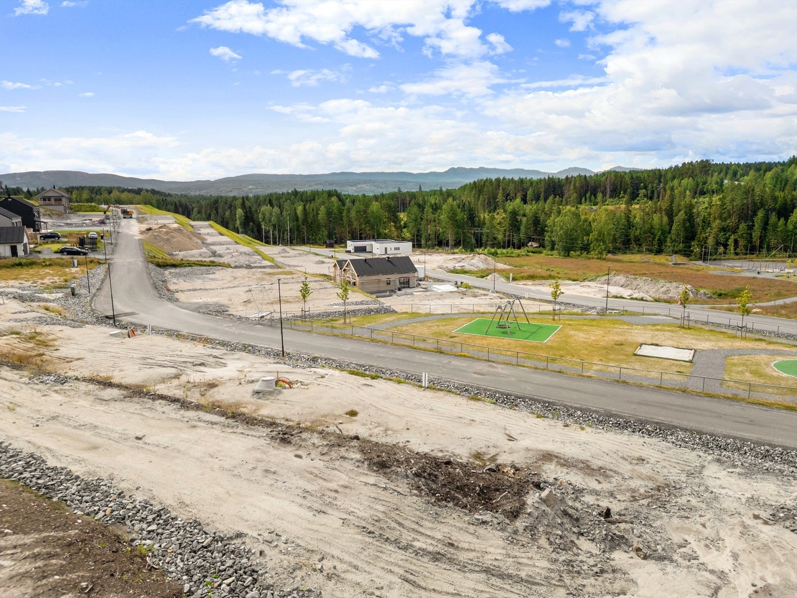 Dronebilde over området (fra sommeren 2024) Galleribilde