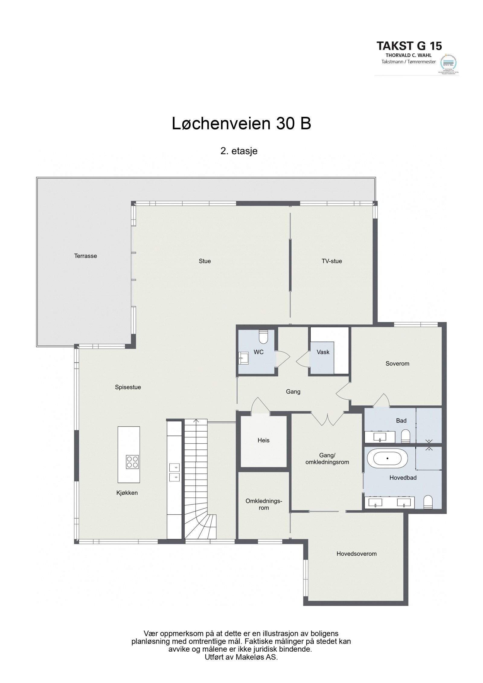 Planløsning hovedplan. Galleribilde