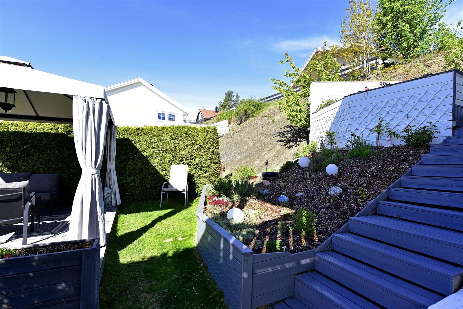 Tomten er felles for borettslagets eiendom. Galleribilde