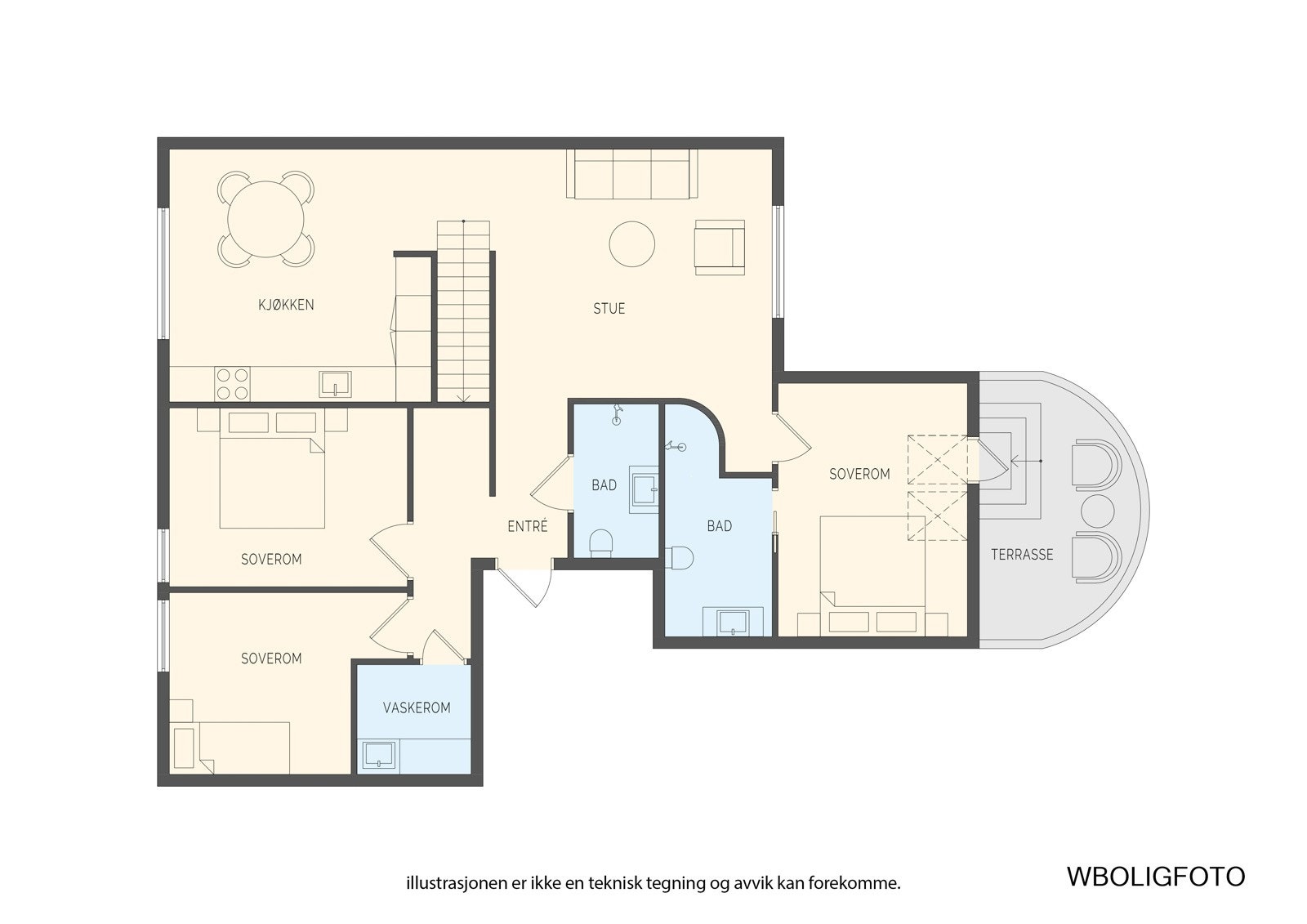 - Planløsning 3.etasje - Galleribilde